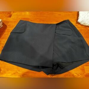 Anthropologie Maeve Elegant Black Skort